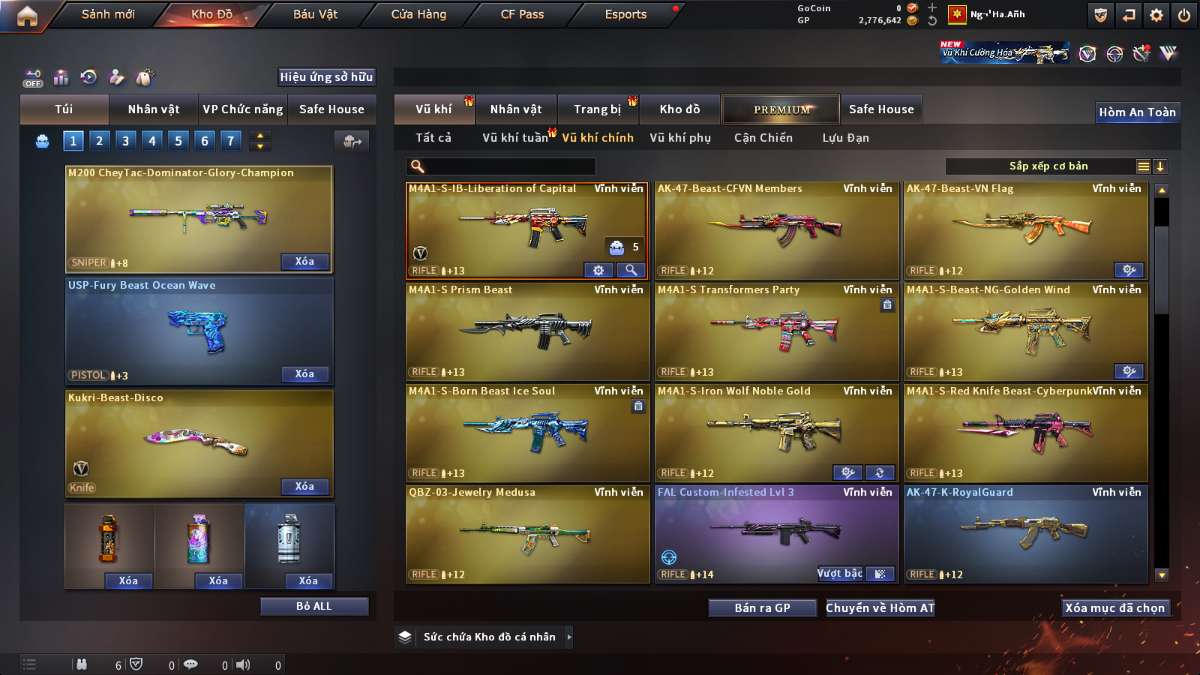 shop acc cf uy tin gia re